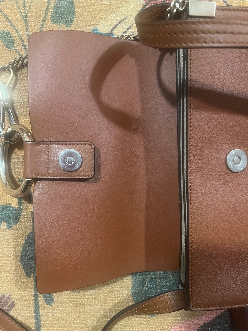 Authentic Chloe Faye Brown Leather & Suede Shoulder Bag - Picture 6 of 11